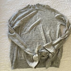 Grey Mango mock neck sweater